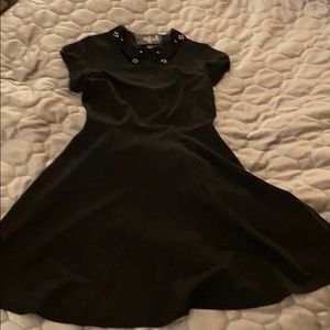 Black dress with lace color